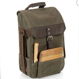 Legacy 2 Bottle Insulated‎ Cooler Picnic Tote Bag (no board or knife set)